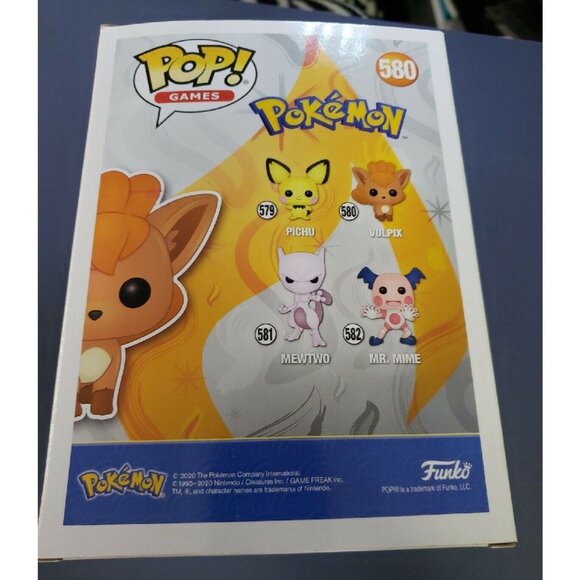 Funko Pop! Games: Pokemon Vulpix #580 Vinyl Figure - Picture 3 of 4